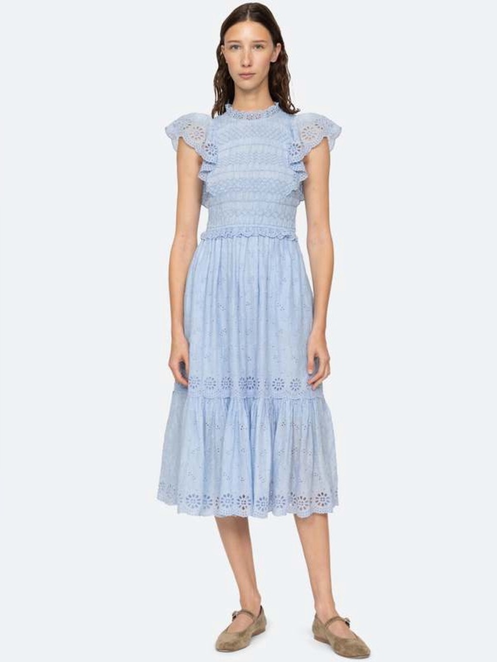 Like New Sea NY Veronique Blue/Sky Colorway Dress